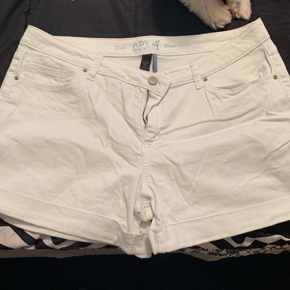 Apt 9 White Jean Shorts.